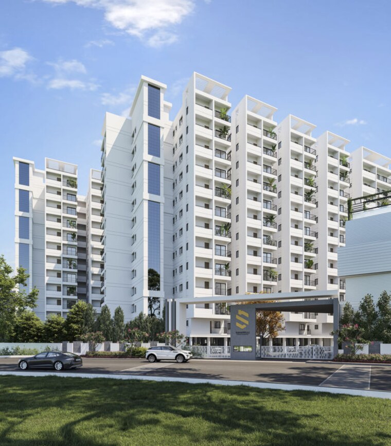 Exterior View, sanarelli-apartment 2 Bedroom 1100 Sq.Ft. Apartment In Dundigal Hyderabad 10548265