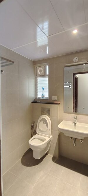 Bathroom in 2 BHK Apartment at Adarsh Greens, Kogilu – for Rent