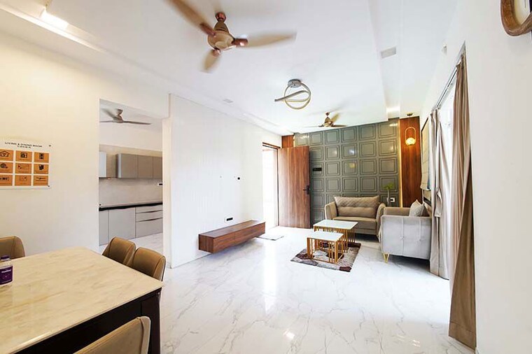 Living Room, rahatani 3 Bedroom 1081 Sq.Ft. Apartment In Rahatani Pune 10548326