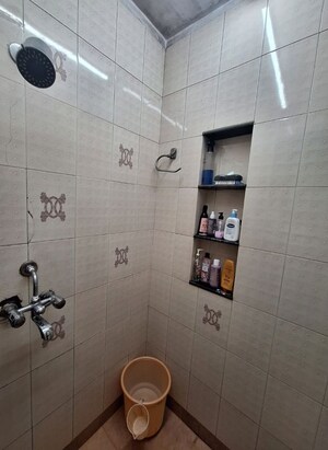 Bathroom in 1 BHK Apartment at Greenfield Rocks CHS, Jogeshwari East – for Rent