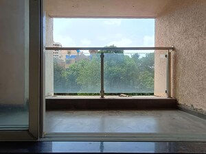 Balcony in 2 BHK Apartment at Siddhi Highland Park, Kolshet Road – for Rent