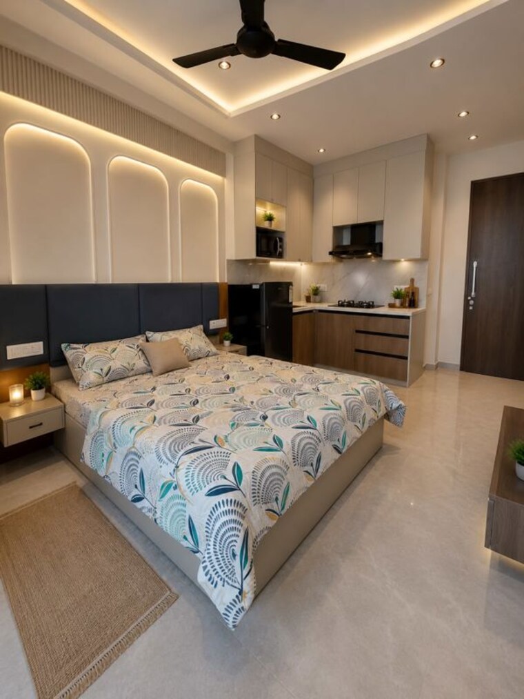 Kitchen, sector 52 1 RK 1000 Sq.Ft. Builder Floor In Sector 52 Gurgaon 10548395