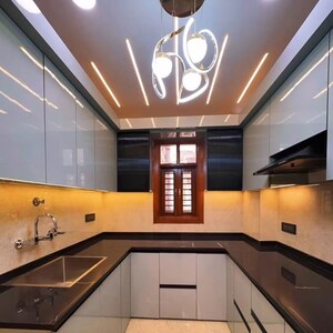 Kitchen in 3 BHK Builder Floor at Uttam Nagar – for Sale