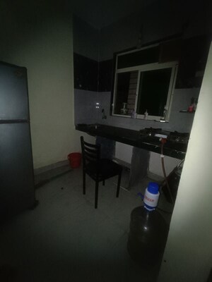 Kitchen in 1 RK Apartment at Neel Nikita Apartment, Kopar Khairane – for Rent