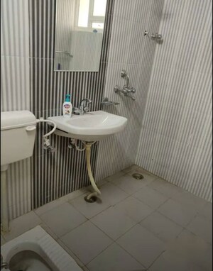 Bathroom in 3 BHK Apartment at Hazratganj – for Rent