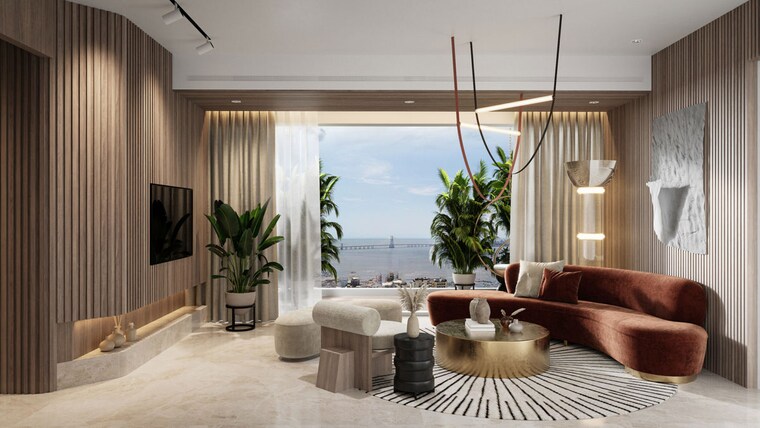 Living Room, eon-one 3.5 Bedroom 1325 Sq.Ft. Apartment In Prabhadevi Mumbai 10548607
