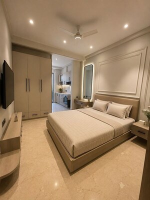 Bedroom in 1 BHK Builder Floor at Sector 57 – for Rent
