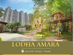 1.5 BHK Apartment For Rent in Lodha Amara, Kolshet Road