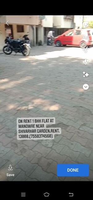 1 BHK Builder Floor For Rent in Radiant Ultimate Pudumjee Park, New Nana Peth