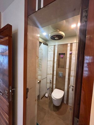 Bathroom in 3 BHK Apartment at S Raheja Hari Bhavan, Khar West – for Rent