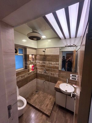 Attached Bathroom in 3 BHK Apartment at S Raheja Hari Bhavan, Khar West – for Rent