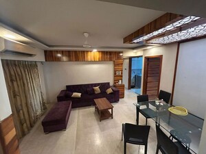 Living Room in 3 BHK Apartment at S Raheja Hari Bhavan, Khar West – for Rent