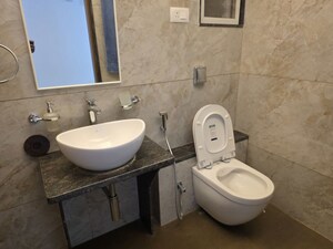 Bathroom in 3 BHK Apartment at Prathamesh Sanskruti, Navi Peth – for Rent