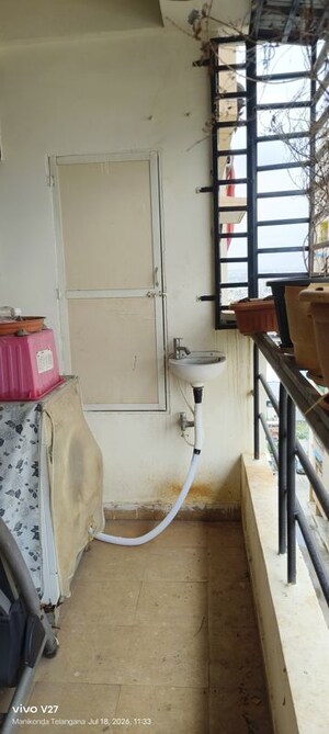 Balcony in 2 BHK Apartment at Chitrapuri Colony, Manikonda – for Rent