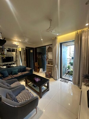 Living Room in 2 BHK Apartment at Ghansoli – for Rent