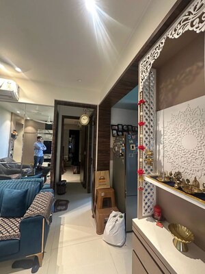 Living Room in 2 BHK Apartment at Ghansoli – for Rent