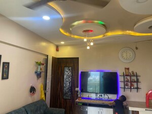Living Room in 3 BHK Apartment at Godrej Emerald, Ghodbunder Road – for Rent