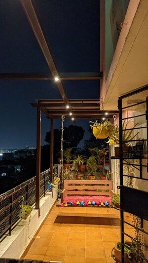 Terrace in 4 BHK Apartment at Bhusari Colony – for Rent