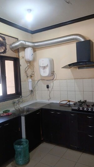 Kitchen in 2 BHK Builder Floor at Jaipurias Sunrise Greens Zirakpur, Vip Road – for Rent