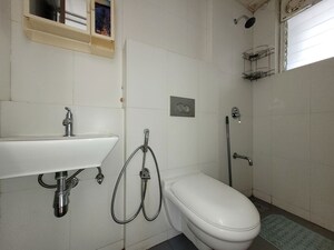 Bathroom in 3 BHK Apartment at Godrej Emerald, Ghodbunder Road – for Rent