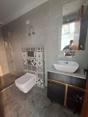 Bathroom in 2 BHK Builder Floor at Chattarpur – for Rent