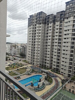 Balcony in 3 BHK Apartment at TVS Emerald Jardin, Singasandra – for Rent