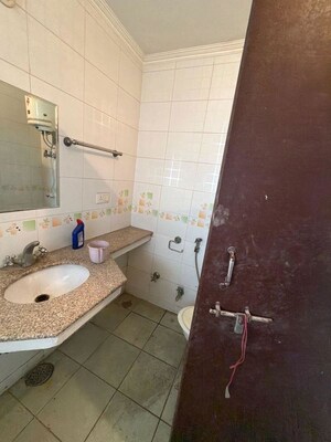 Bathroom in 3 BHK Builder Floor at Palam Vihar – for Rent