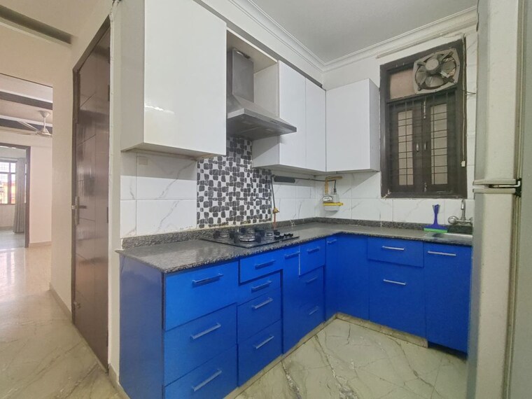 Kitchen, malviya nagar 3 Bedroom 1800 Sq.Ft. Builder Floor In Malviya Nagar Delhi 10549693