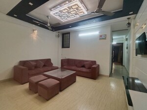 Living Room in 3 BHK Builder Floor at Malviya Nagar – for Rent