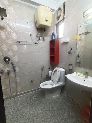 Bathroom in 3 BHK Builder Floor at Malviya Nagar – for Rent