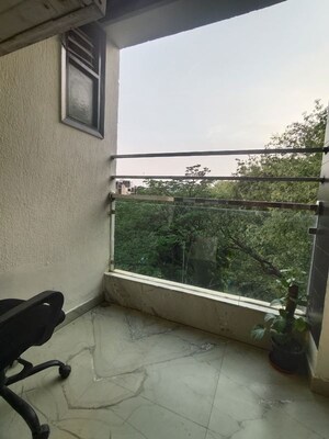 Balcony in 3 BHK Builder Floor at Malviya Nagar – for Rent