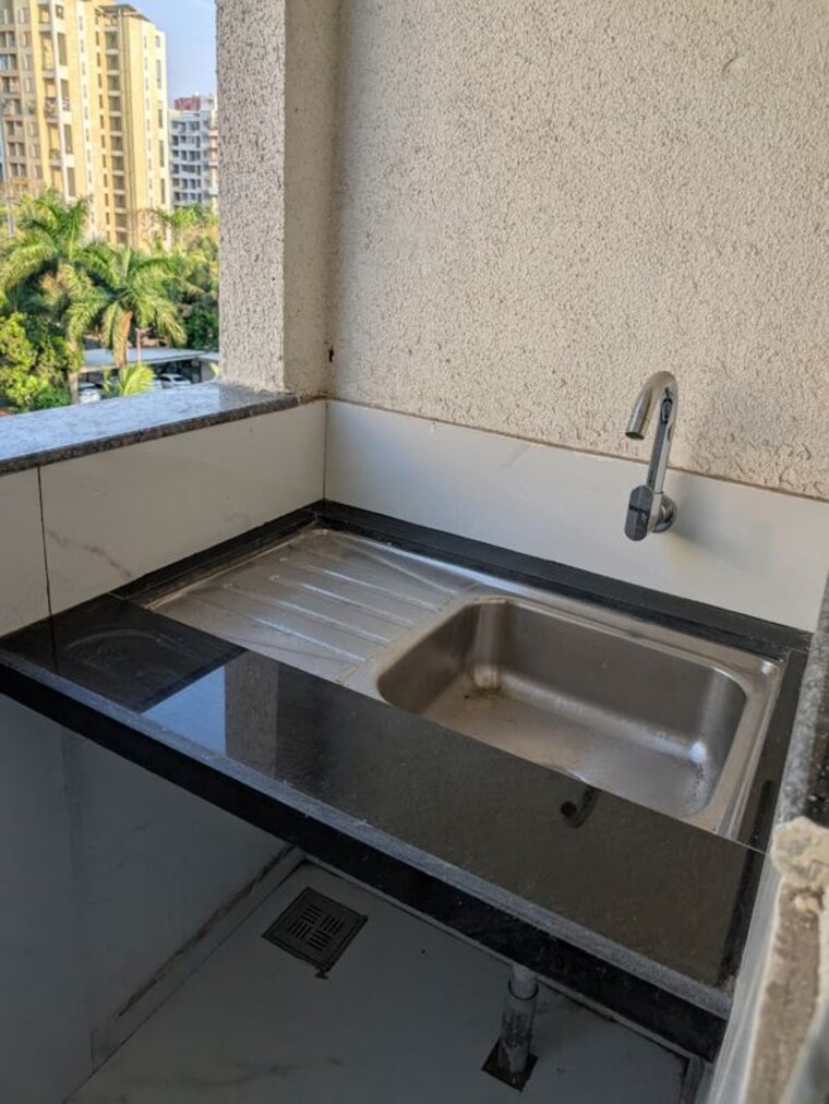 Kitchen, linux-bonheur 3 Bedroom 1000 Sq.Ft. Apartment In Wakad Pune 10549907