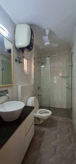 Bathroom in 3 BHK Builder Floor at Safdarjung Development Area – for Rent