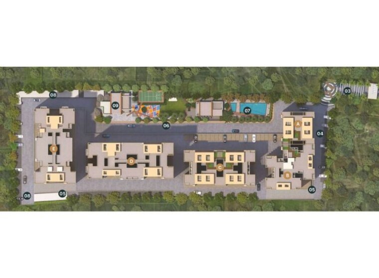 Master Plan, divine-palm-springs 3 Bedroom 964 Sq.Ft. Apartment In Wakad Pune 10550088