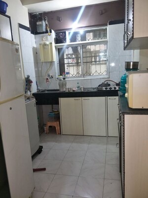 Kitchen in 1 BHK Apartment at Dheeraj Valley, Goregaon East – for Rent