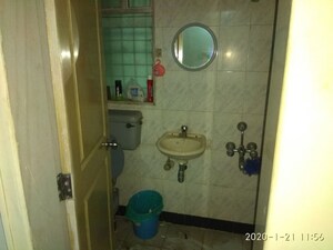 Bathroom in 1 BHK Apartment at Dheeraj Valley, Goregaon East – for Rent