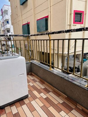 Balcony in 1 BHK Apartment at Wadgaon Sheri – for Rent