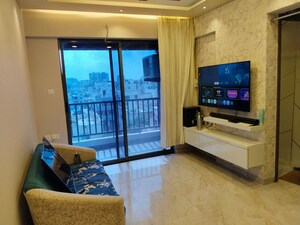 Living Room in 1 BHK Apartment at Kundan Easterlia, Lohgaon – for Rent