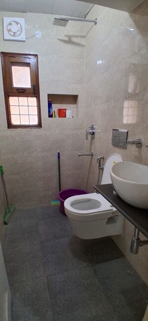 Bathroom in 2 BHK Apartment at Vasant Kunj – for Rent