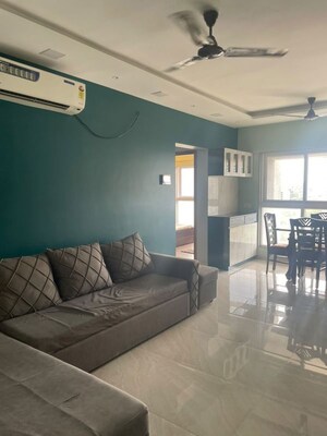 Living Room in 2 BHK Apartment at Oxford Florida Riverwalk, Mundhwa – for Rent