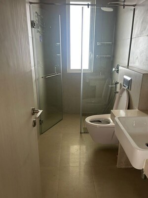 Bathroom in 3 BHK Apartment at Indiabulls Sky Forest, Lower Parel – for Rent