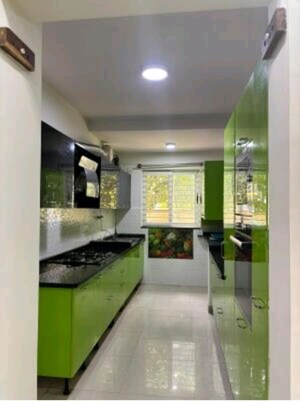 Kitchen in 3 BHK Apartment at Brigade Laguna, Hebbal – for Rent