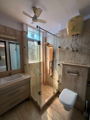 Bathroom in 3 BHK Builder Floor at Greater Kailash I – for Rent