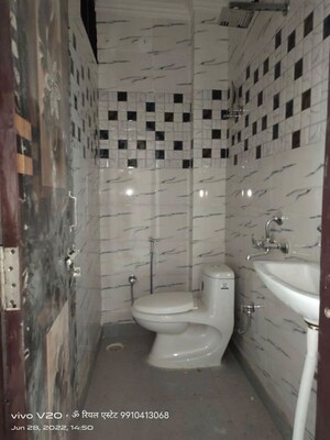 Bathroom in 1 BHK Builder Floor at Chattarpur – for Rent