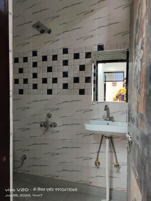 Bathroom in 1 BHK Builder Floor at Chattarpur – for Rent