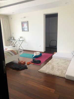 Living Room in 4 BHK Apartment at Prestige White Meadows, Whitefield – for Rent