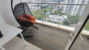 Balcony in 4 BHK Apartment at Prestige White Meadows, Whitefield – for Rent