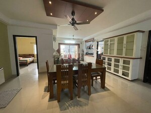 Living Room in 3 BHK Apartment at Ramky Towers, Gachibowli – for Rent