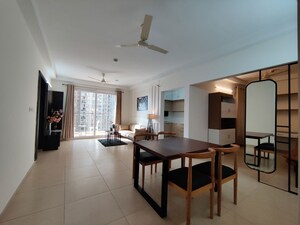 Living Room in 3.5 BHK Apartment at Bhartiya Nikoo Homes Phase 2, Thanisandra Main Road – for Rent