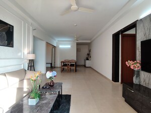 Living Room in 3.5 BHK Apartment at Bhartiya Nikoo Homes Phase 2, Thanisandra Main Road – for Rent